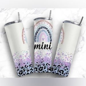 Mini Rainbow Leopard Tumbler